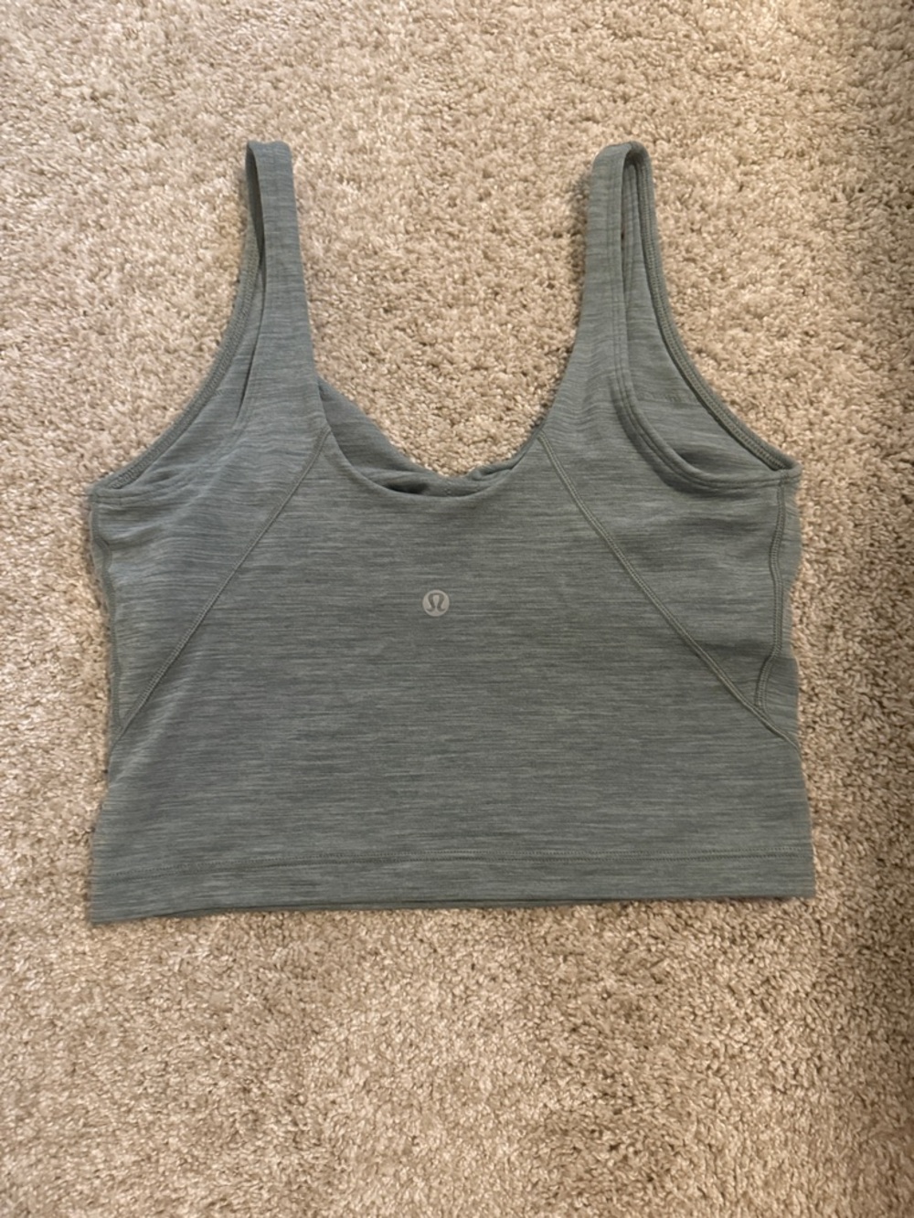 Lululemon Sage Green Crop Tank